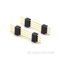 Linha única de cabeçalho de pino de 1,27 mm reta